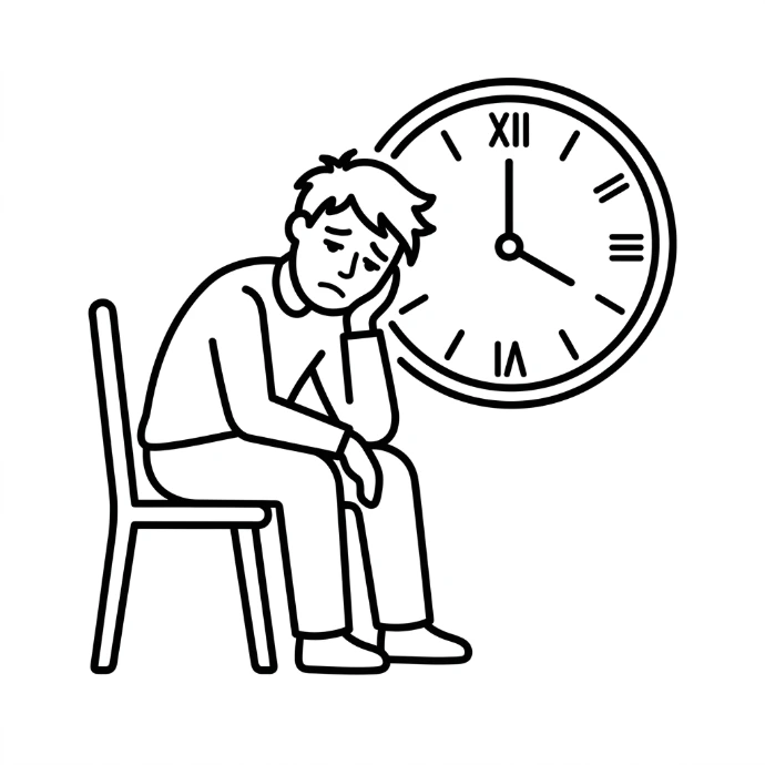AI Generated Tired Customer Icon
